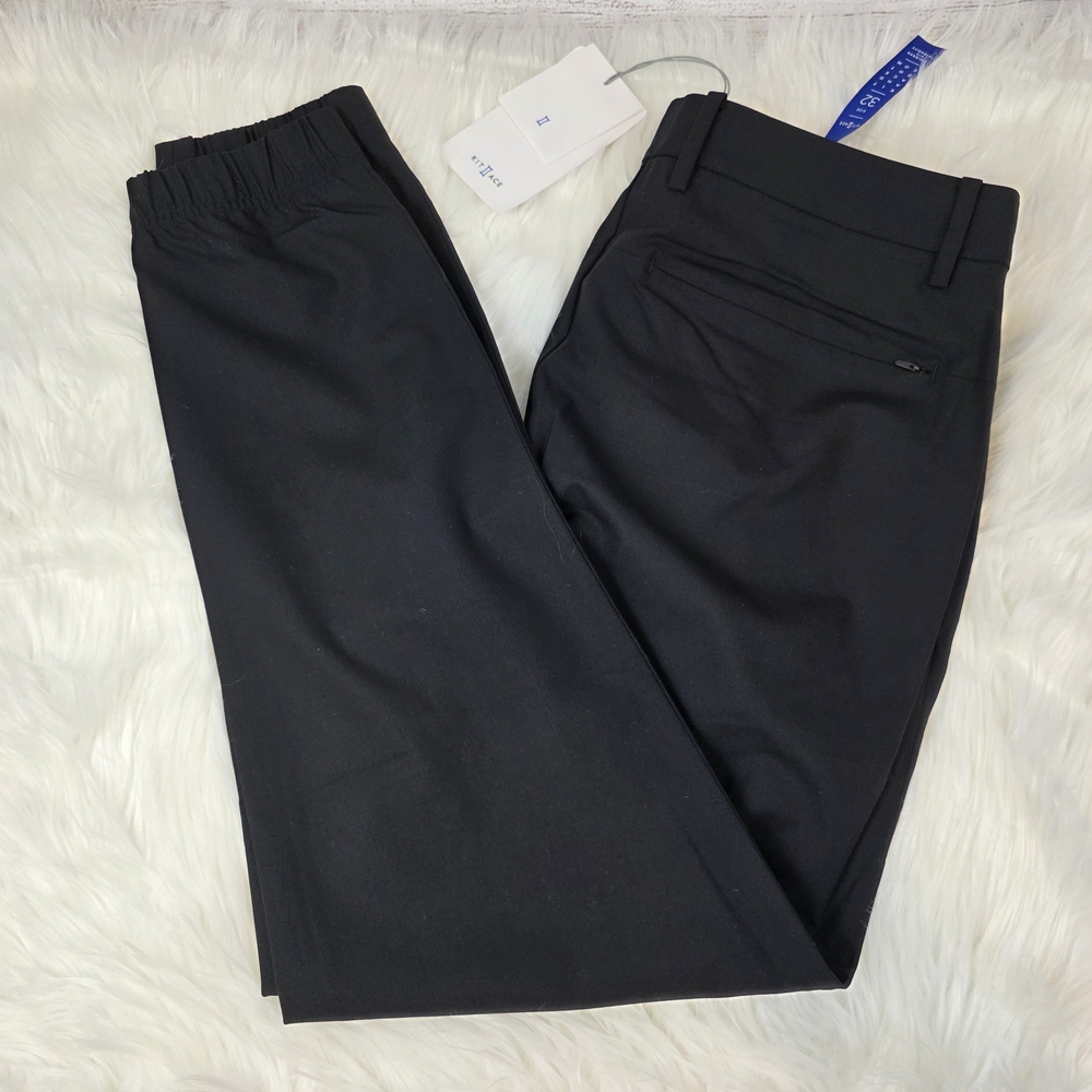 Kit and Ace Classic Dark Gray Men's Wool Blend Jogger Dress Pants